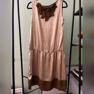 United Colors Of Benetton Gold Sleeveless Dress
